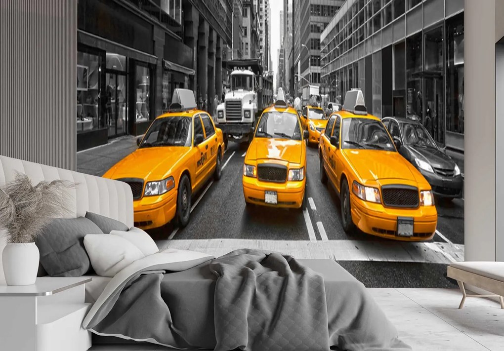 Gario Fotótapéta Modern New York taxi Anyag: Vlies, Méret: 400 x 280 cm