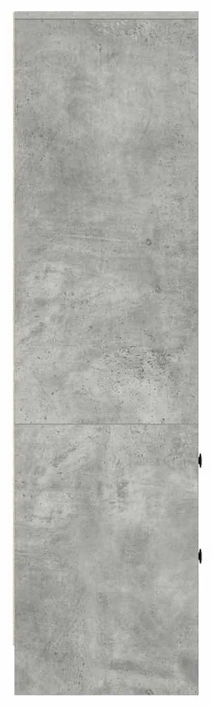 Magasfiú fiókkal Beton szürke 45.5 x 34 x 127 cm Faanyag