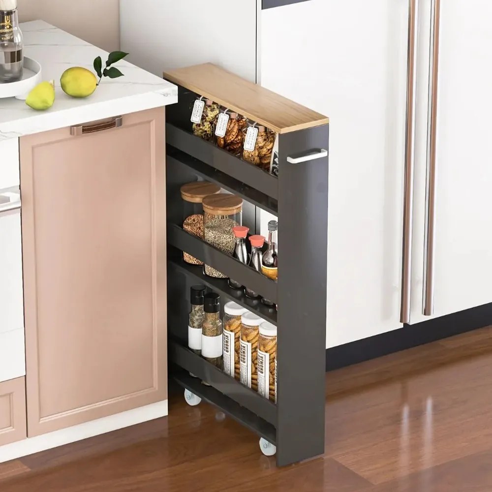 4 szintes tároló nyitott polcokkal, szürke