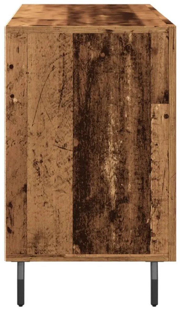 antik fa színű szerelt fa tálalószekrény 100 x 36 x 60 cm