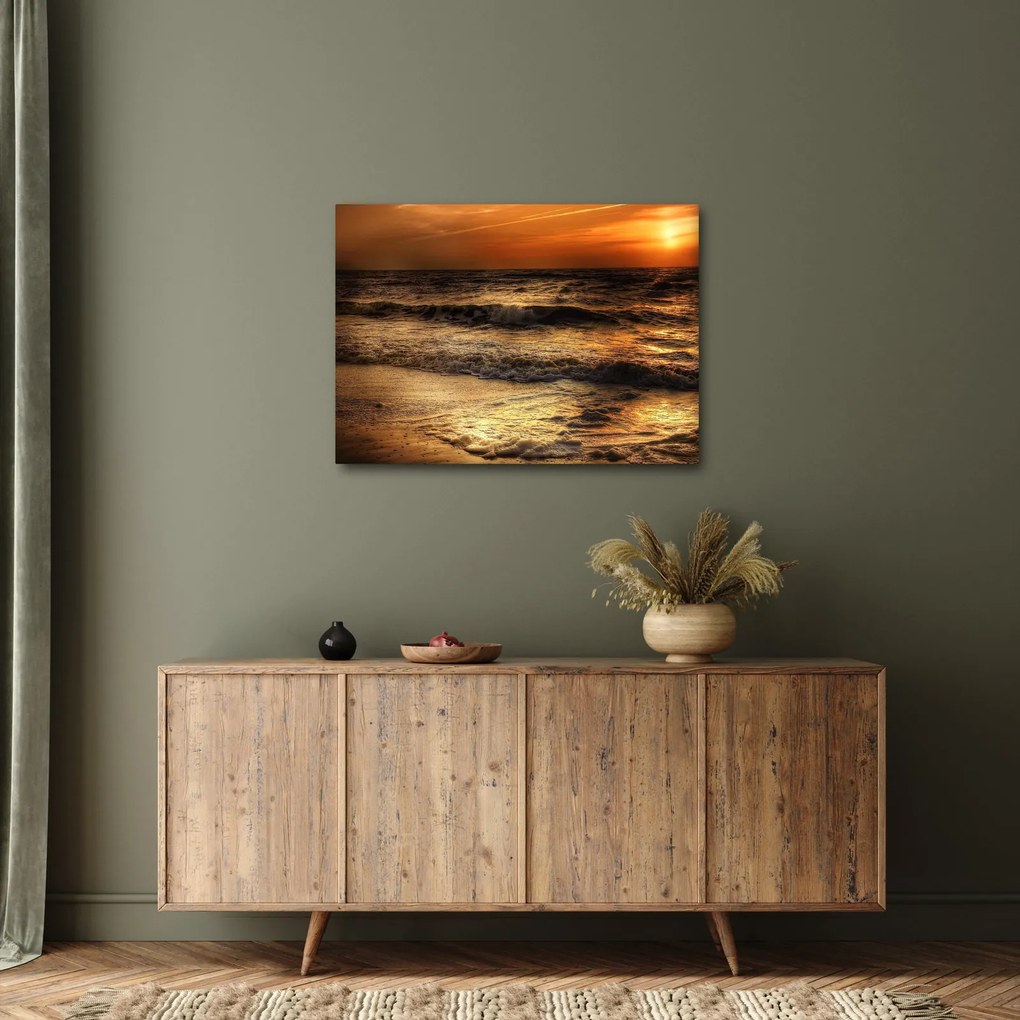 Kép - Hullámok a parton (70x50 cm)