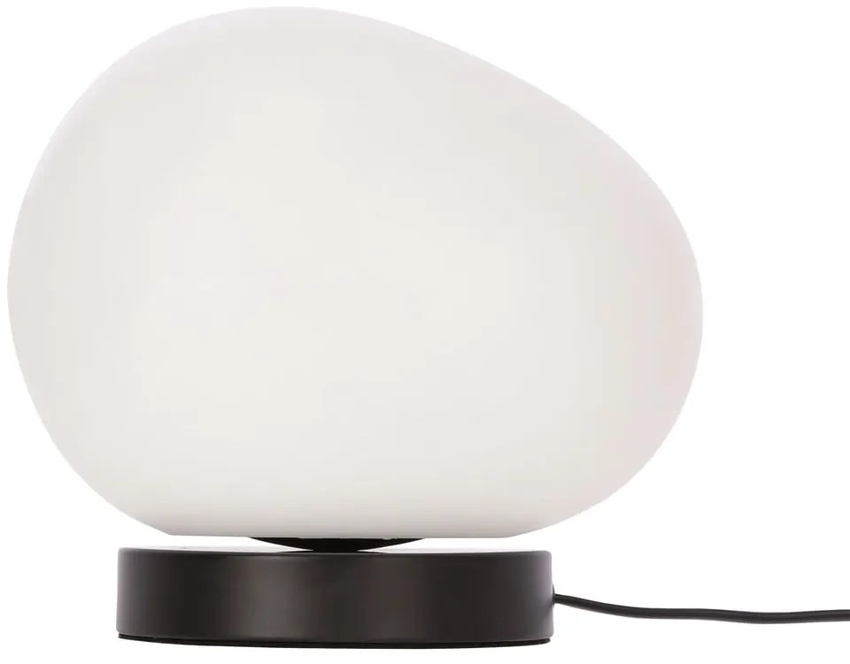Fekete-fehér asztali lámpa (magasság 19 cm) Stones – Candellux Lighting