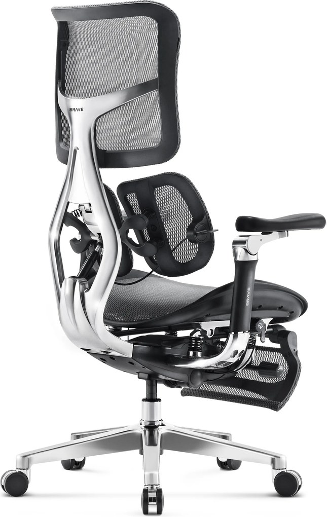 Prémium ergonomikus irodai szék lábtartóval fekete Premium Normal Size: Diablo V-Kinetic