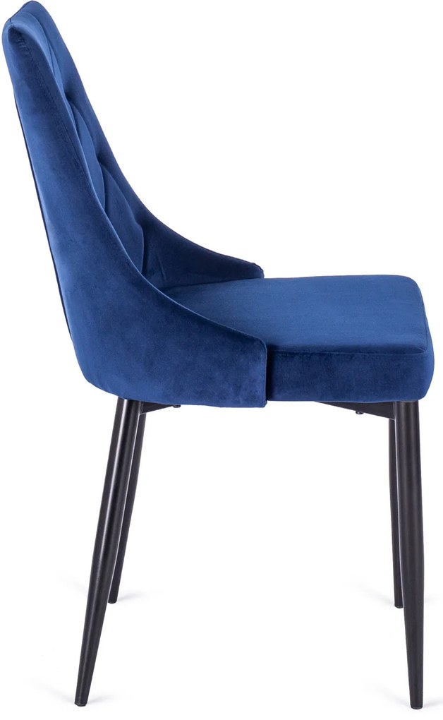 Sötétkék Bársony Étkezőszék CORK