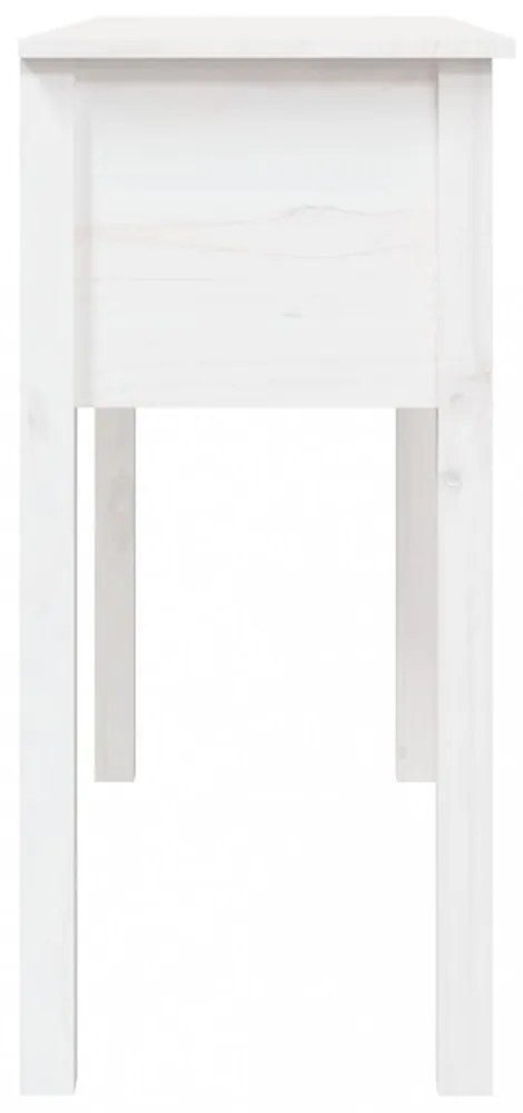 fehér tömör fenyőfa tálalóasztal 100 x 35 x 75 cm