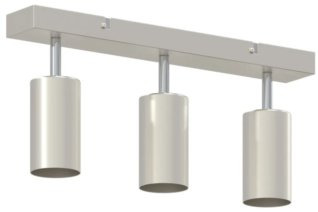 Mennyezeti Spotlámpa 3 Irányban Állítható Brushed Nickel GU10