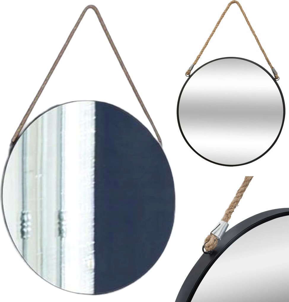 Modern lógó tükör zsinóros keretben 55 cm