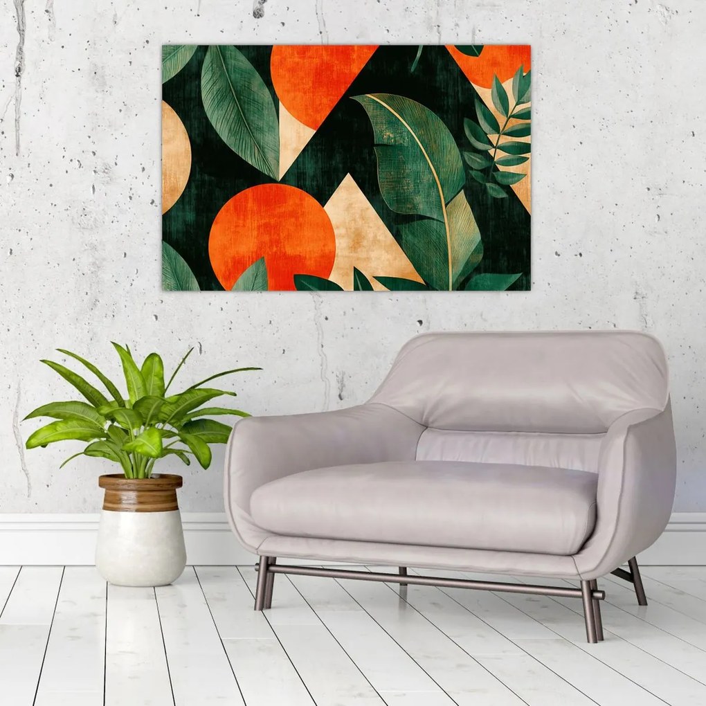 Kép - Geometrikus természeti minták II. (90x60 cm)