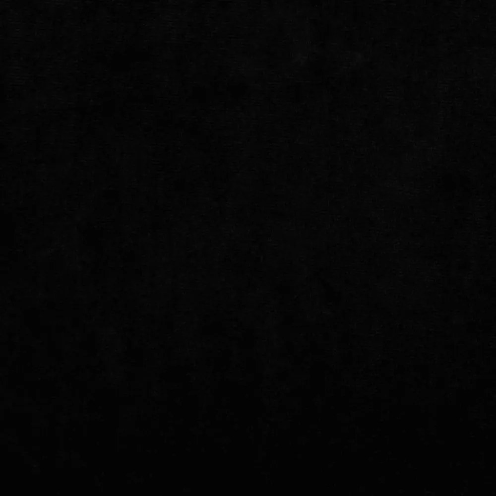fekete bársony gyerekkanapé 100 x 54 x 33 cm