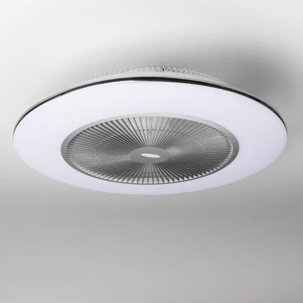 Brilagi - AURA LED/38W/230V dimmelhető ventilátoros lámpa ezüst + DO