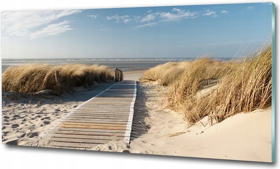 Fotó kép edzett üveg Fa híd 100x70