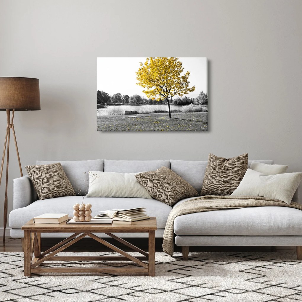 Kép - Pihenés a parkban (90x60 cm)