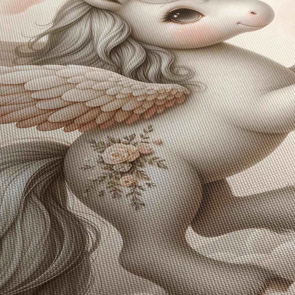 Kép - Egyszarvú a felhőkben (órával) (90x30 cm)