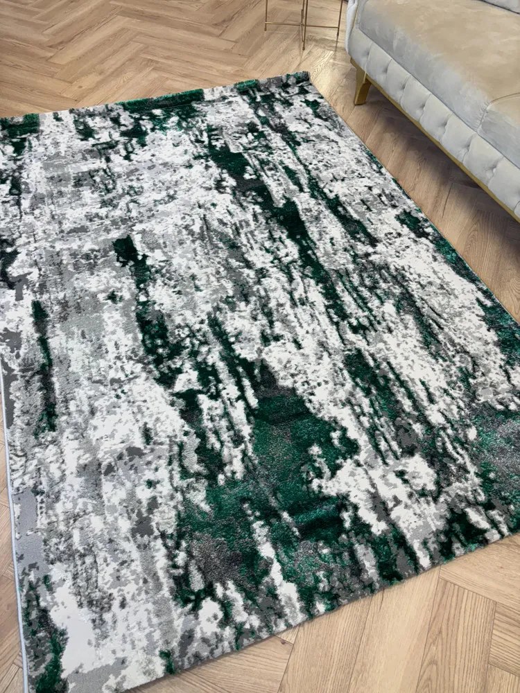 Sunset zöld-szürke design szőnyeg 80x150