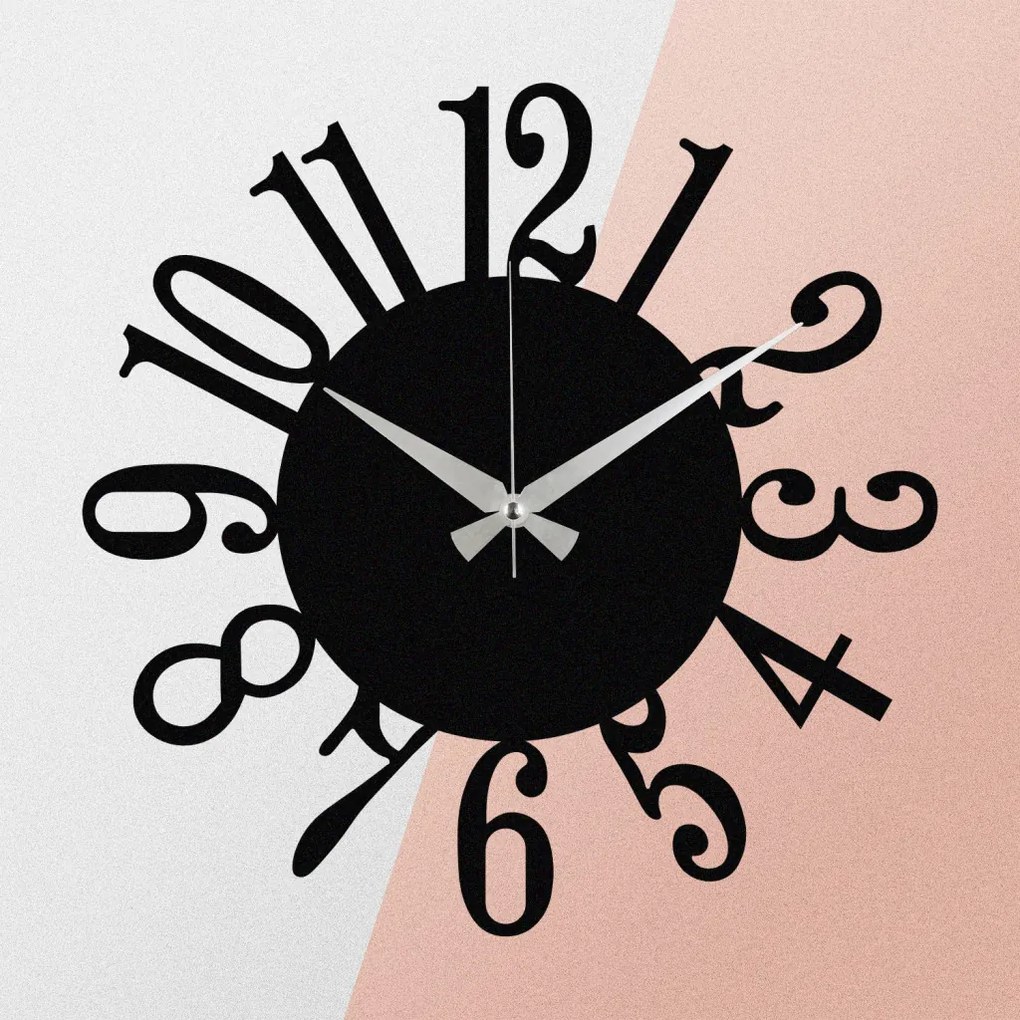 Enzoclock fém falióra, 48×48 cm – S005