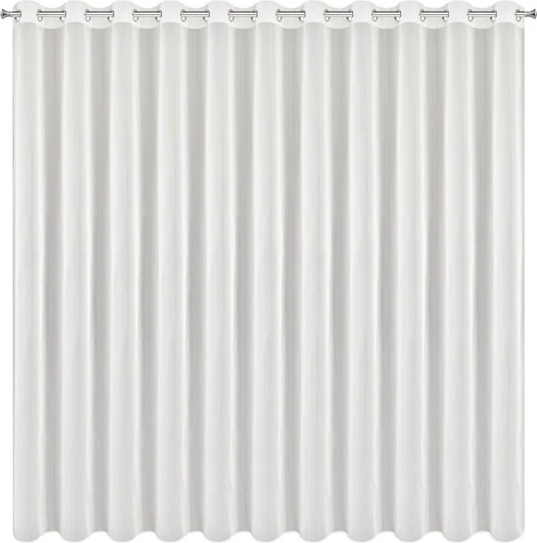 Elegáns függöny Violet fátyol krém sima rövid 400X170 Kerék Átvezetők