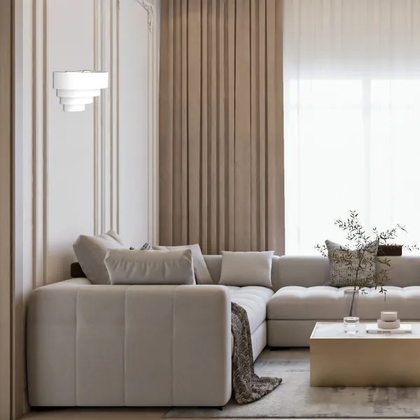 Fali lámpa RINGS 2xE27/15W/230V fehér