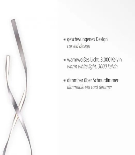 Paul Neuhaus 720-55 - LED Dimmelhető állólámpa LINDA LED/27W/230V króm