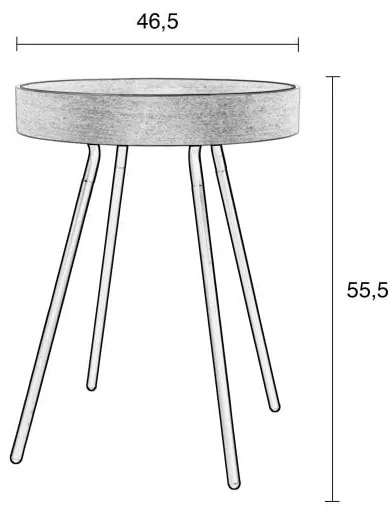 Tray tárolóasztal - Zuiver