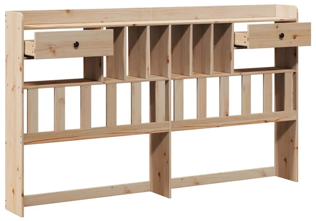 tömör fenyőfa fejtámla tárolóval 180 cm