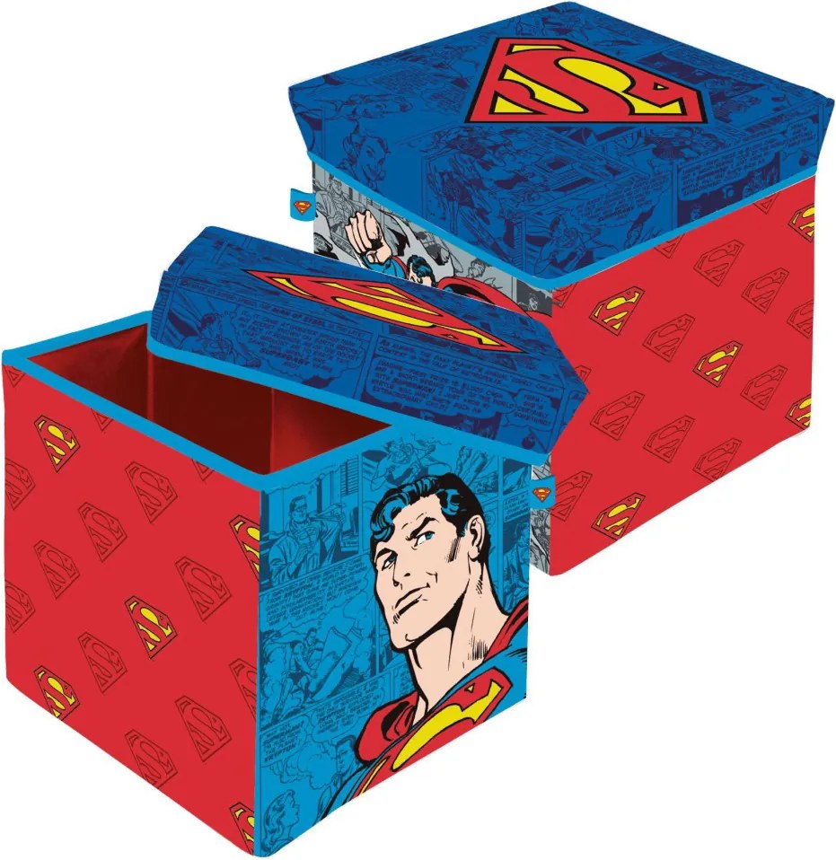 Superman Comic játéktároló 30×30×30 cm