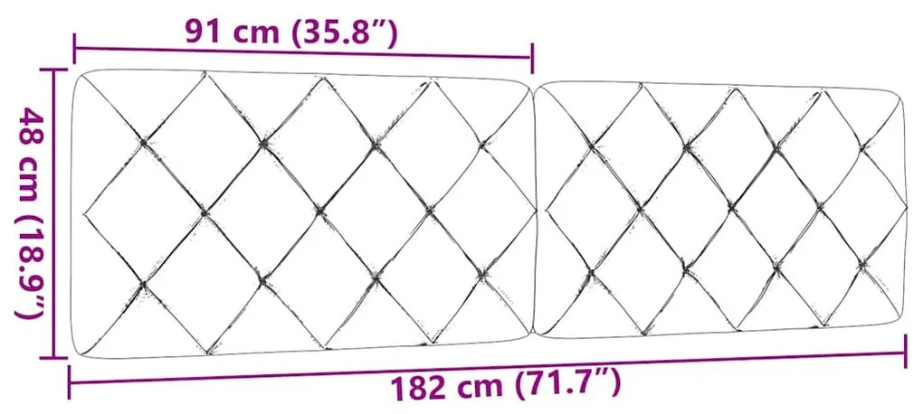világosszürke szövet fejtámla párna 180 cm