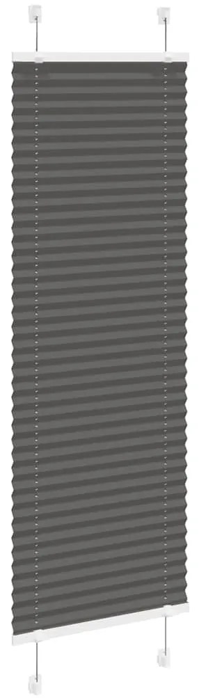 pliszírozott redőny fekete 50x150 cm szövetszélesség 49,4 cm