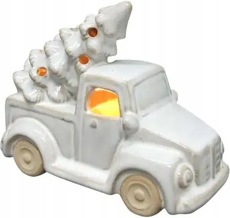 Santa Lila Autó figura 13,3x6,3xh10,2cm