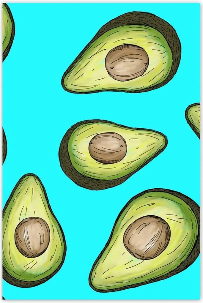 Poszterek 60x90 Avokádó Gyümölcs Natu mag