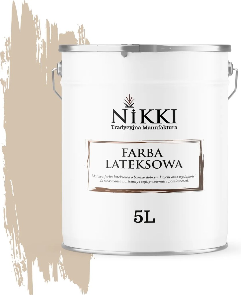 Latex Falfesték Bézs Színű H4155 5L Mély Matt Mennyezeti Falakhoz