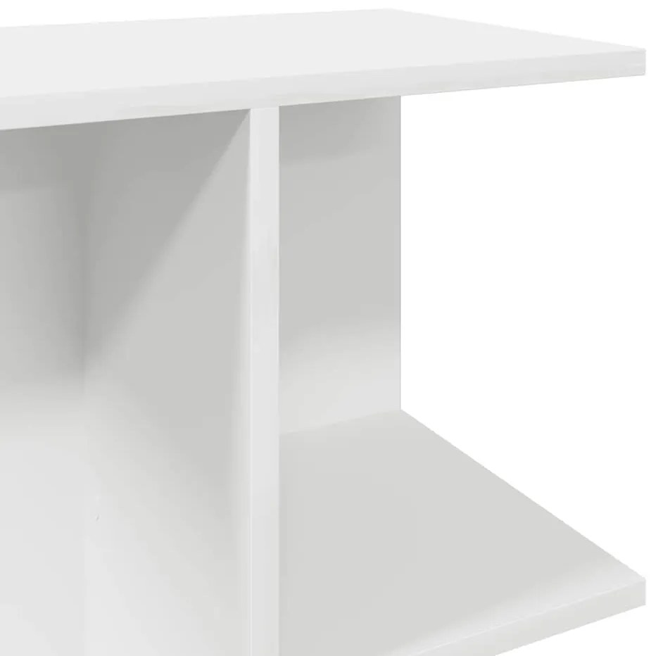 éjjeliszekrények 2 db fehér 46,5x29x61 cm gépelt fa