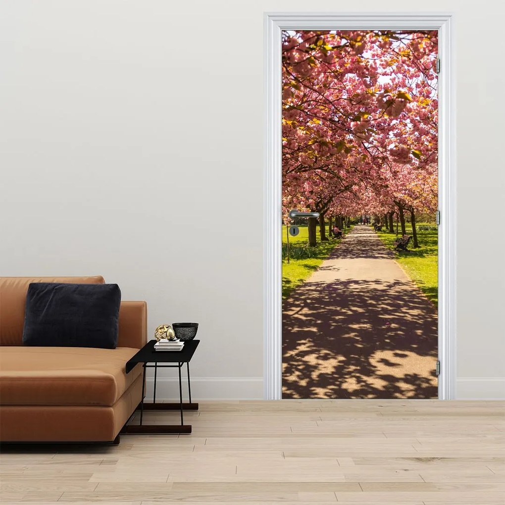 Fotótapéta ajtóra - Gyümölcsös cseresznye (95x205cm)