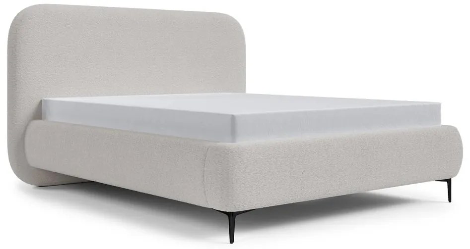 Franciaágy 140 cm Mononoke 140 (ágyráccsal) (világos bézs + fekete). Akció -15%. 1100392