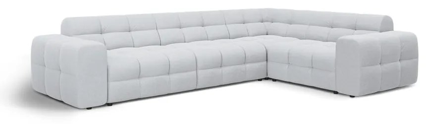 Világosszürke sarokkanapé (jobb oldali-L alakú) Kendal – Micadoni