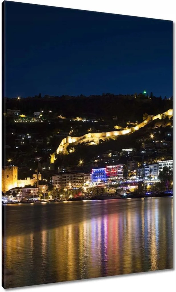 Vászonkép 70x100 Antalya éjszaka Kirándulás