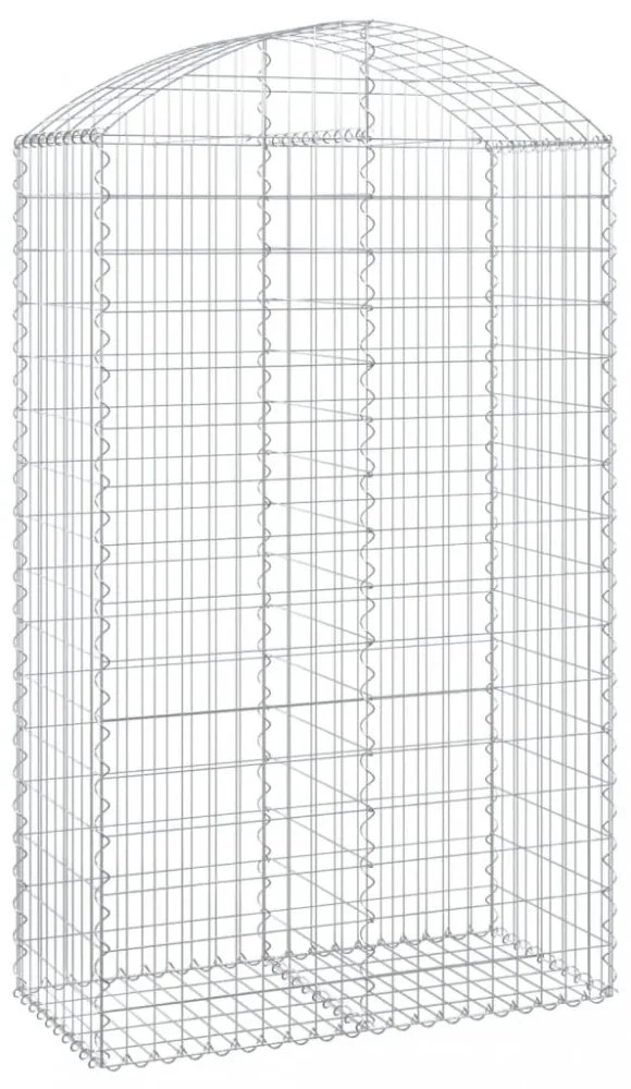 íves horganyzott vas gabion kosár 100x50x160/180 cm