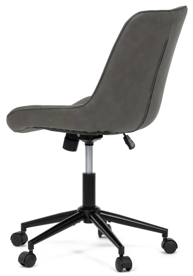 Scaun pivotant de birou cu tapițerie din material gri. KA-V3120