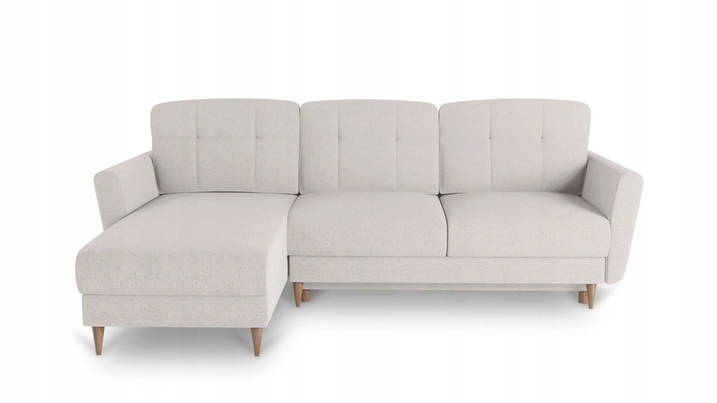 Összecsukható sarokülőgarnitúra alvás funkció Bim Furniture szövet bézs