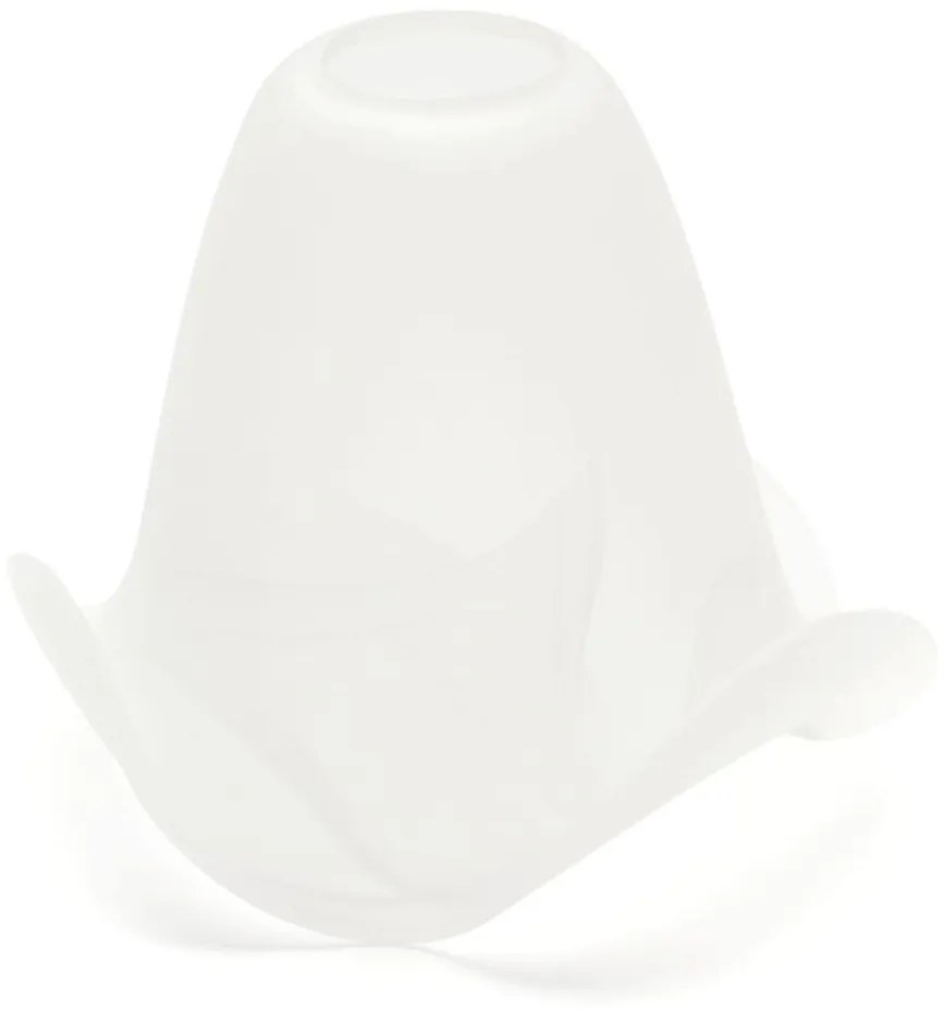 Pótló üveg SISI E14 csillárhoz, 13 cm átmérő, fehér