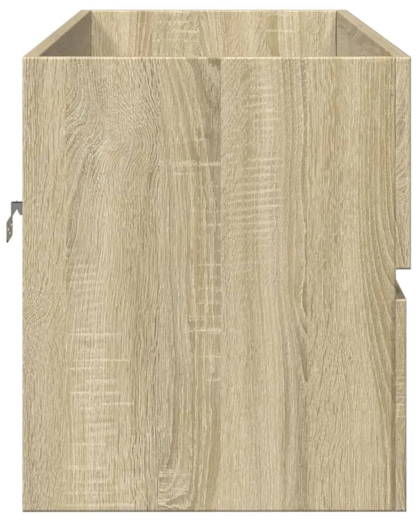 Sonoma tölgy szerelt fa fürdőszobai mosdószekrény 100x38,5x45cm