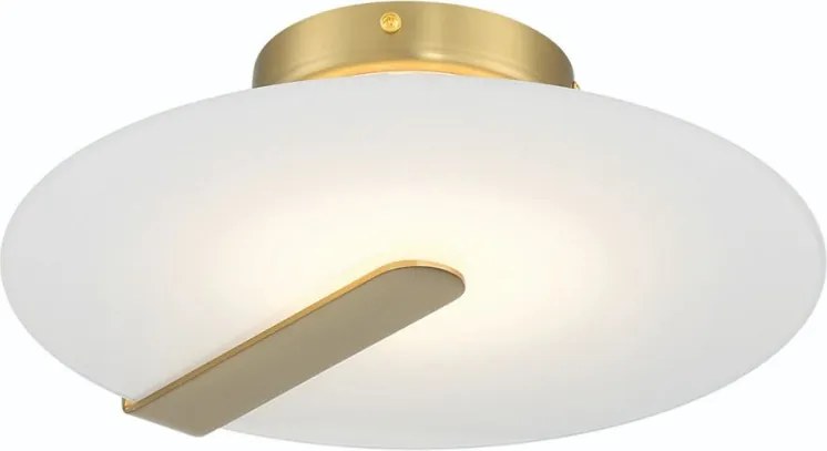 ELSTEAD QN-NUVOLA-F-S-BG NUVOLA Kerek Mennyezeti Lámpa Fehér, Csiszolt Arany LED IP20