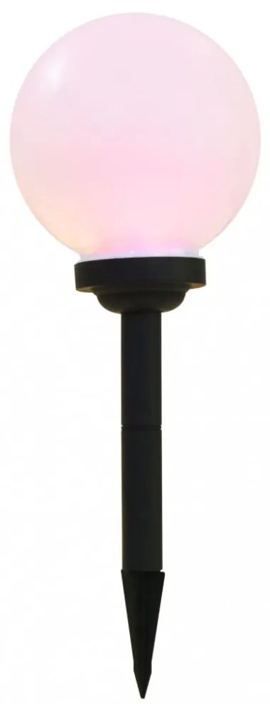 3 db napelemes kültéri LED gömblámpa, 20 cm RGB