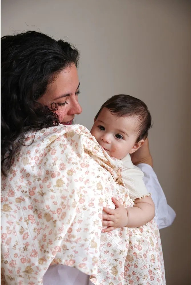 Bézs bio pamut pelenka 120x120 cm Augusta – Cam Cam Copenhagen