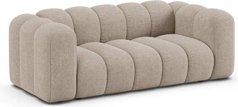 Bézs zsenília kanapé 200 cm Lupine – Micadoni