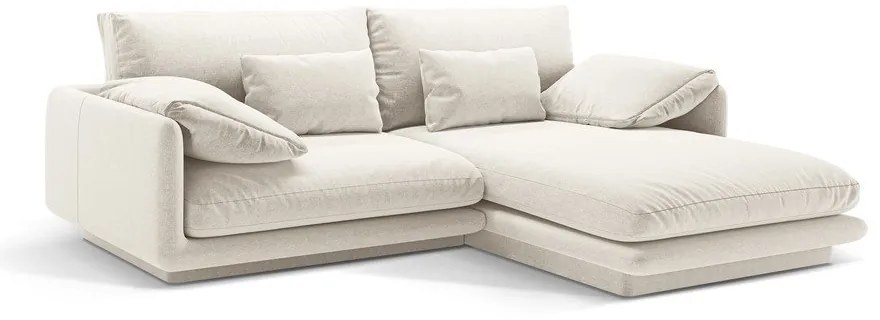 Fehér sarokkanapé (jobb oldali) Torino – Micadoni Home