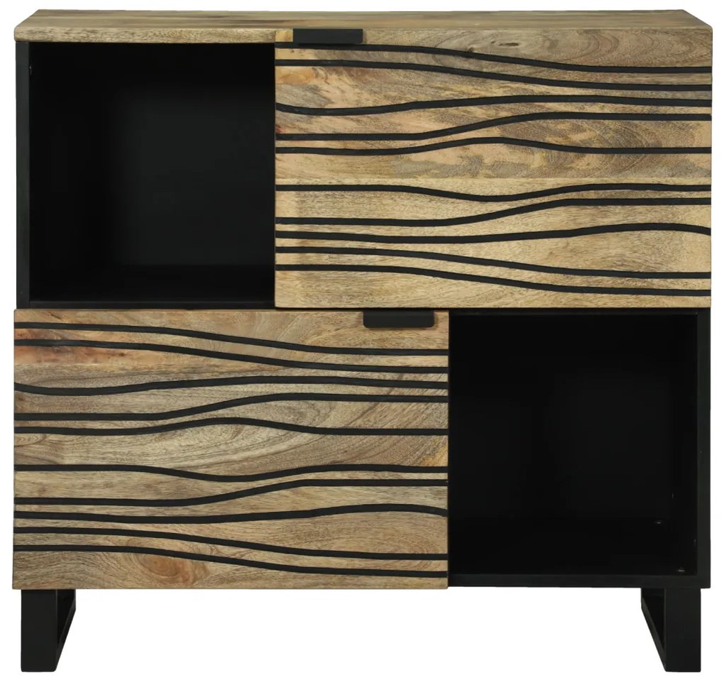 Fiókos szekrény – 80x33,5x75 cm, tömör mangófából készült