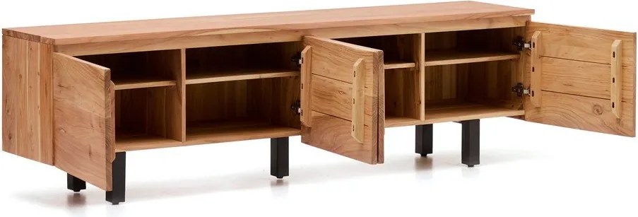 Natúr színű akácfa TV-állvány 200x58x40 cm Uxue – Kave Home