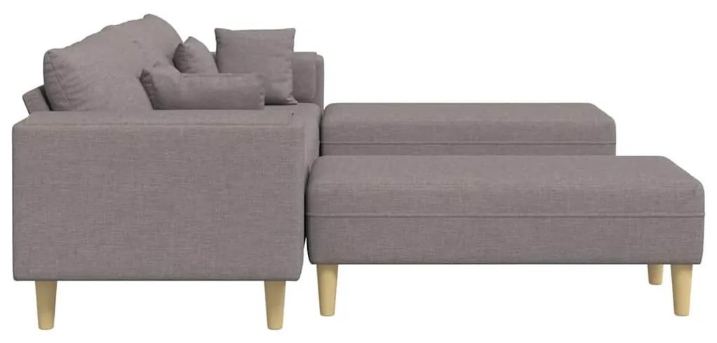 Szövet kanapé párnával 3 pcs Tópszínű 208 cm szövet