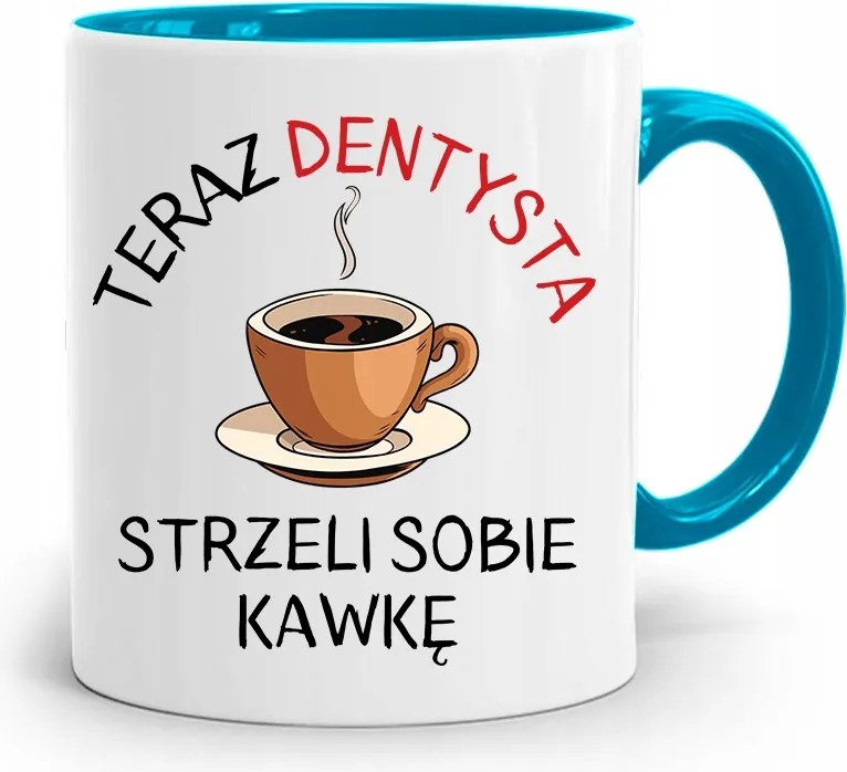 Kék Fogorvosi Ajándék Bögre Kávé Nyomtatott Fotóval