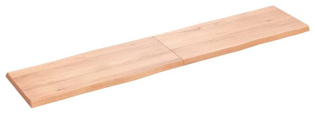 világosbarna kezelt tömör asztallap 180x40x(2-4) cm